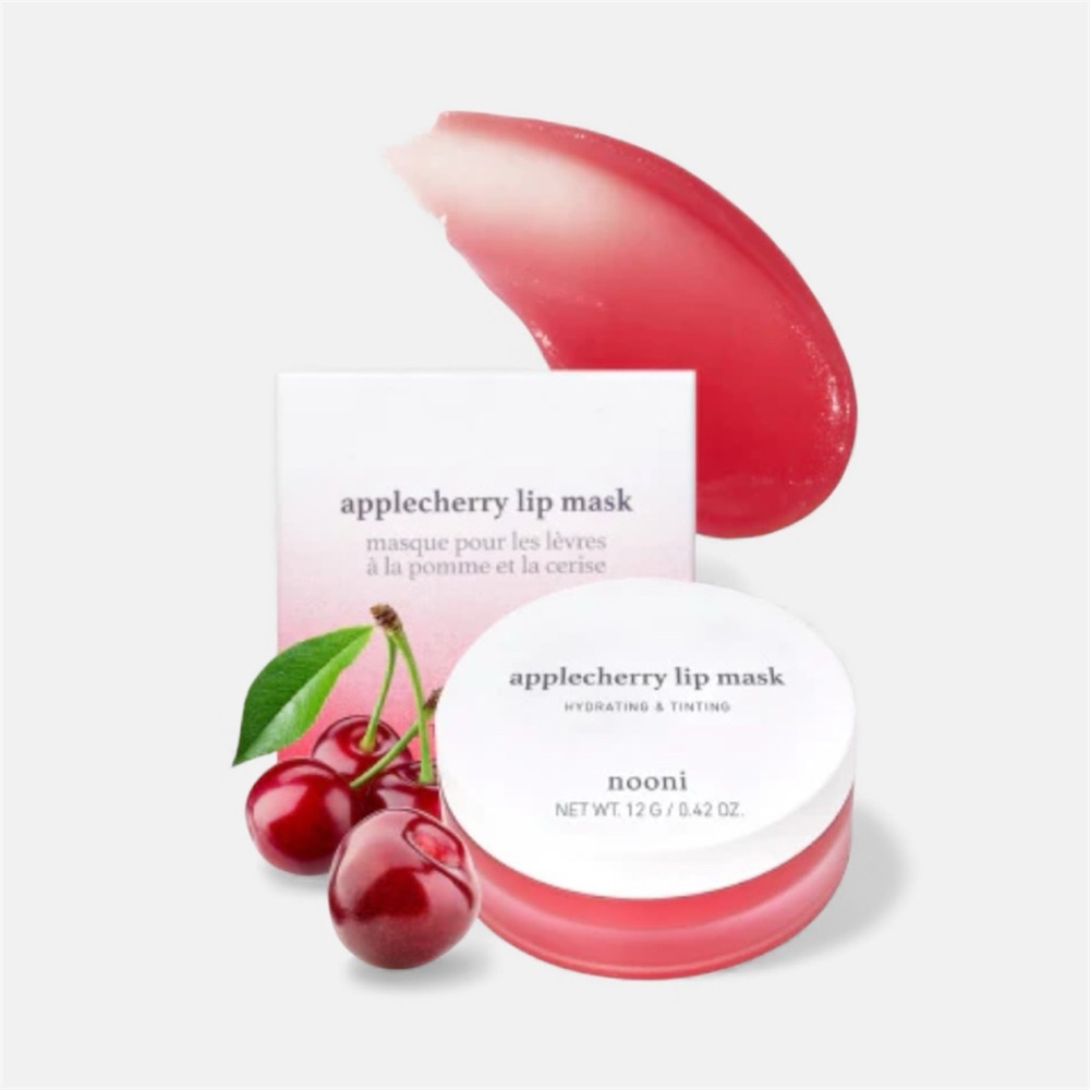 New NOONI Applecherry Lip Mask, Hydrating Lip Balm & Butter